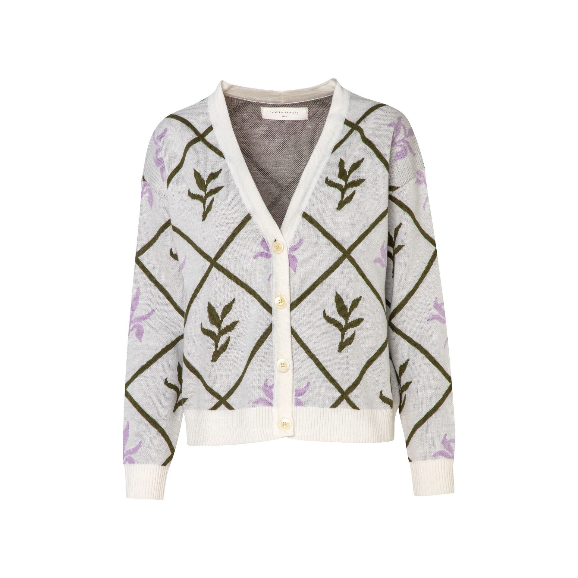 Matilde Cardigan - Rombos - Marfil